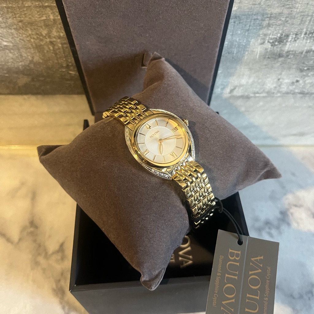 Bulova Women’s Ss Gold Tone Watch